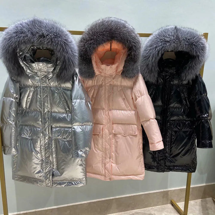 Drune | Oversize-Parka mit Kapuze aus Kunstpelz für Frauen