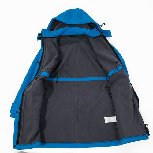 Drune |  Lange Wasserdichte Outdoor Regenjacke mit Kapuze für Damen - Perfekt für Outdoor-Aktivitäten