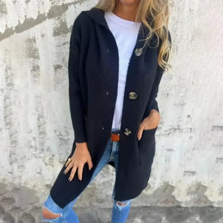 Drune | Langer Knopf Cardigan