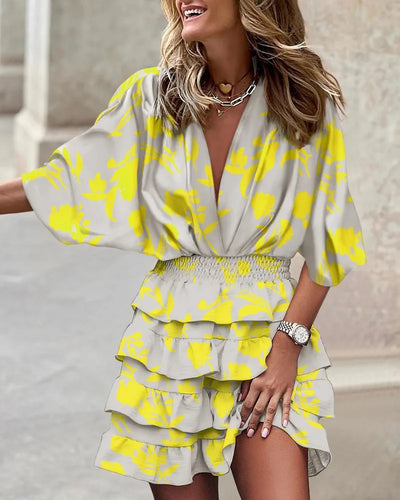 Drune - Stylisches bedrucktes Minikleid