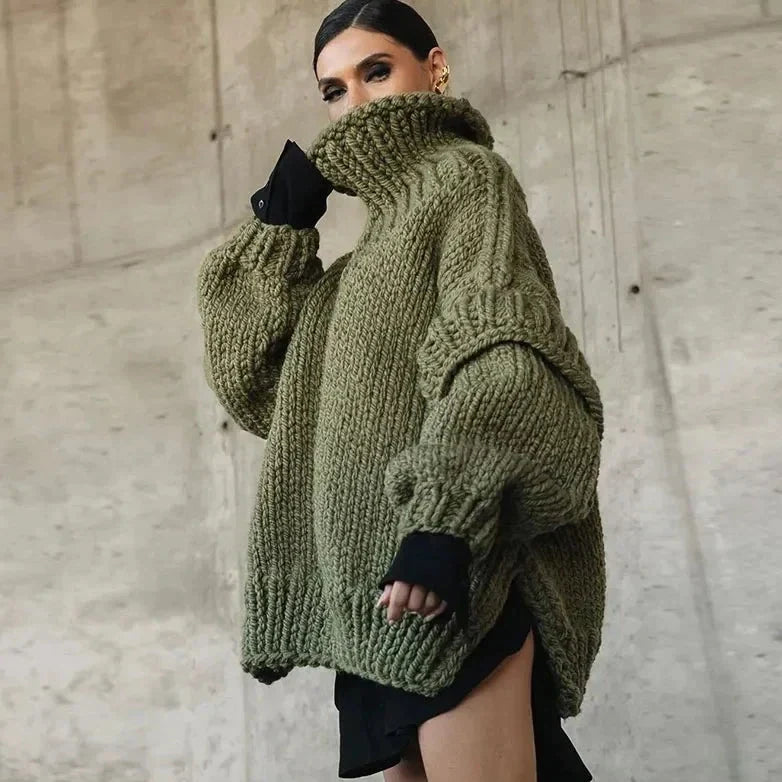 Drune | Oversized Sweatshirt Mit Rollkragen