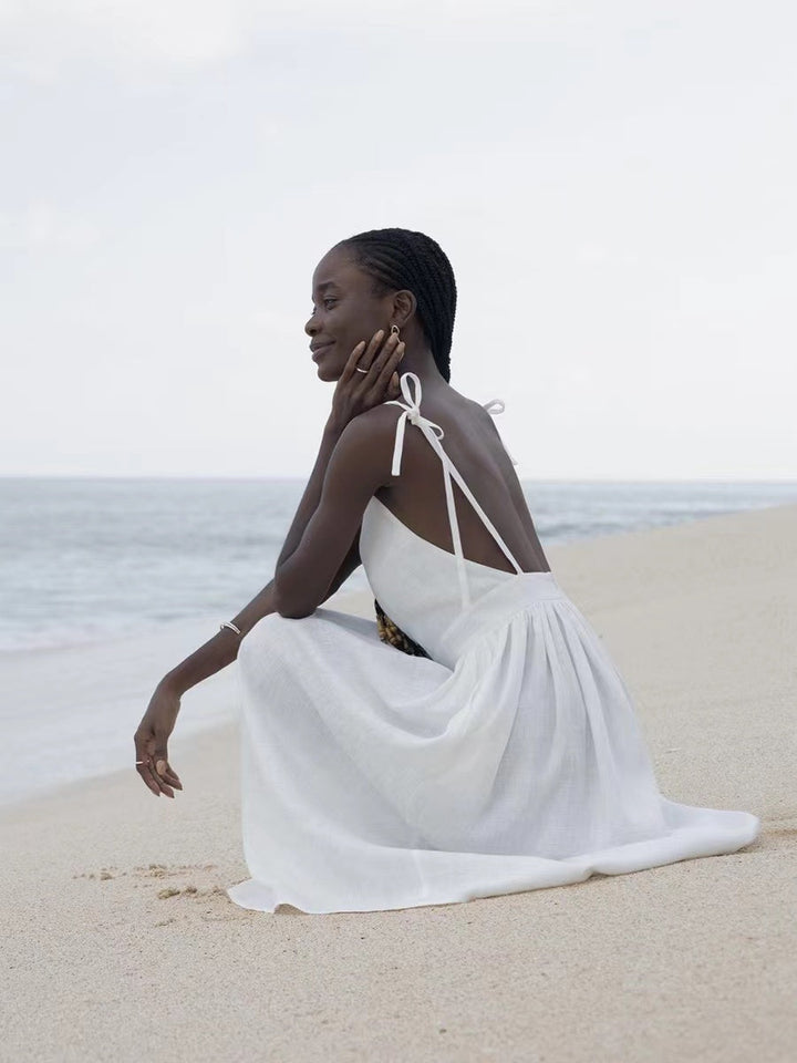 Drune | Atmungsaktives Sommerkleid Aus Leinen Für Damen