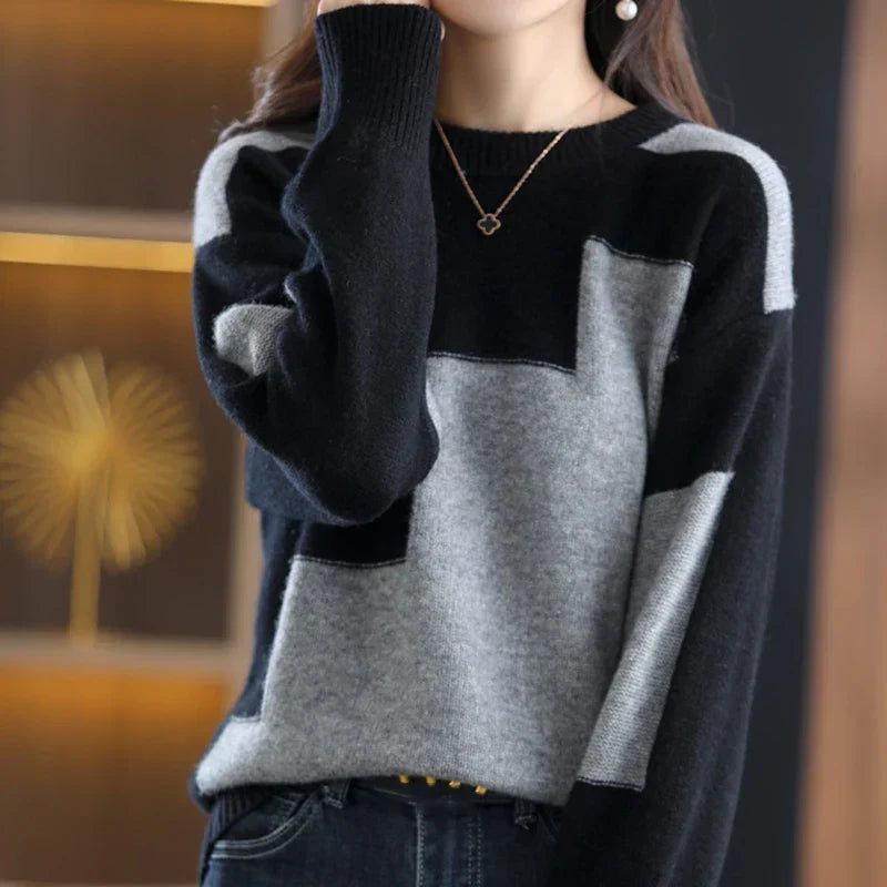 Lange Ärmel Damen Pullover