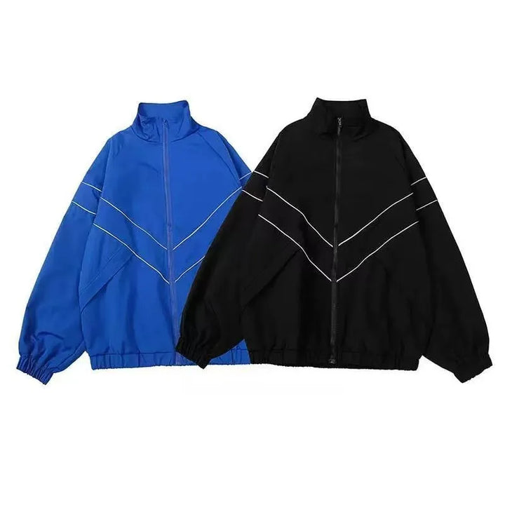 Drune | Reißverschluss Übergröße Collegejacke Damenjacke