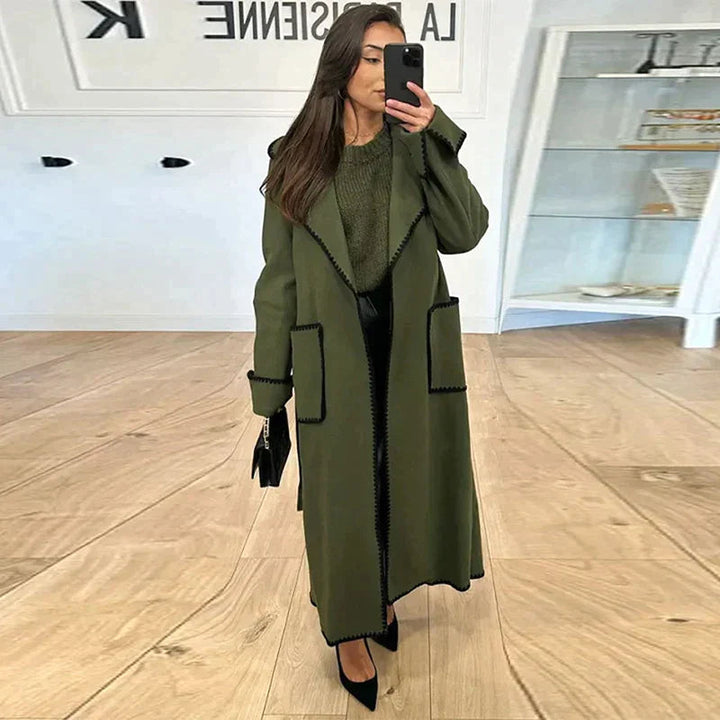 Drune | Kuscheliger Langer Damen-Trenchcoat