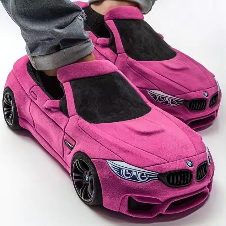 Damen Pantoffeln mit Auto-Inspiriertem Design & Rutschfester Sohle | Drune