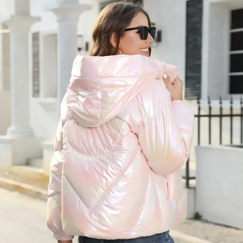 Drune metallische Damen - Pufferjacke für den Winter