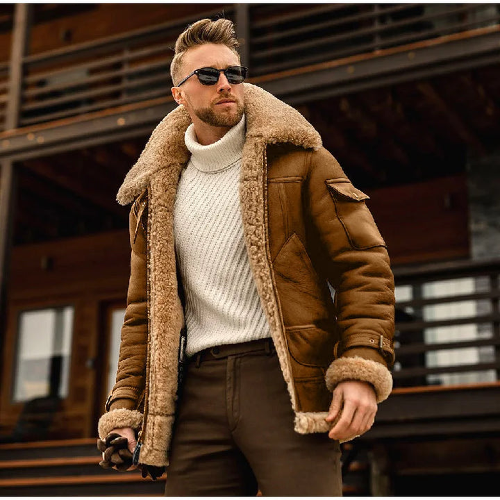 Drune | Kragen Daunen Pelzkragen Jacke Für Männer