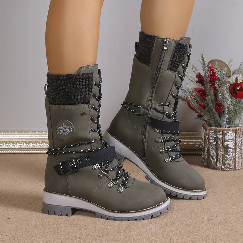 Drune | Modische Schnürstiefel mit Plateau und dicker Sohle