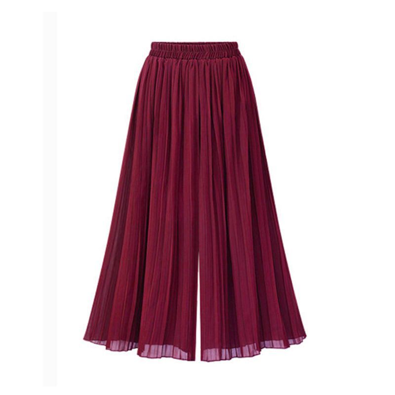 Drune | Damenhose Mit Weitem Bein Und Mesh Detail