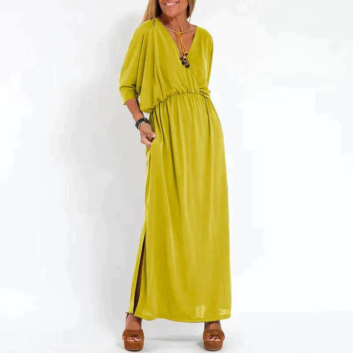 Drune | Elegantes Boho-Maxikleid mit Taillenband