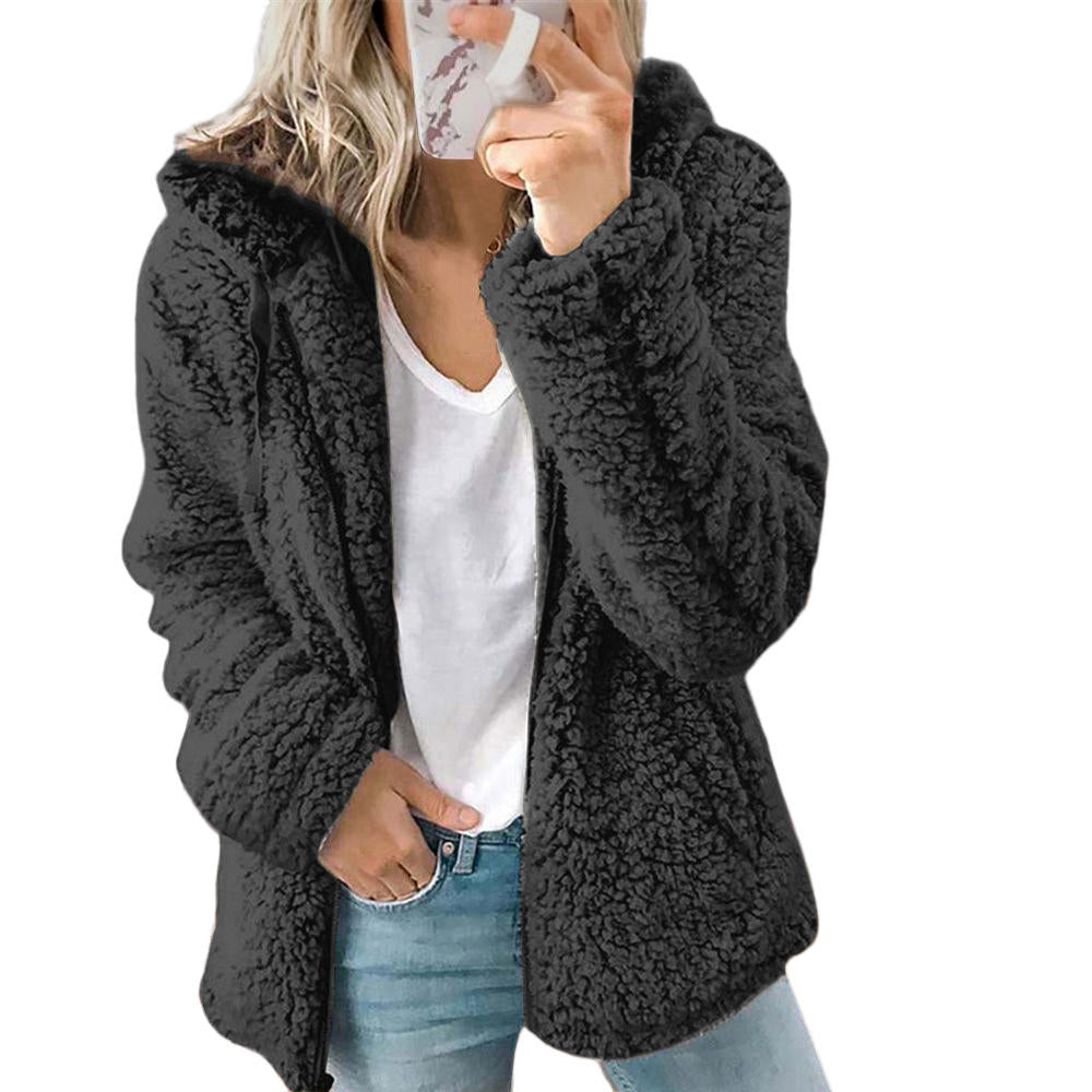 Drune | Teddy Fleecejacke Damen Lang