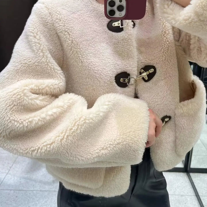 Drune | Frühling-Fleecejacke mit O-Kragen