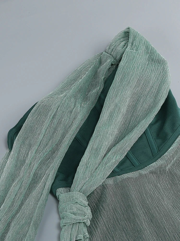 Drune | Glitzer Rückenfrei Abend Maxi Kleid