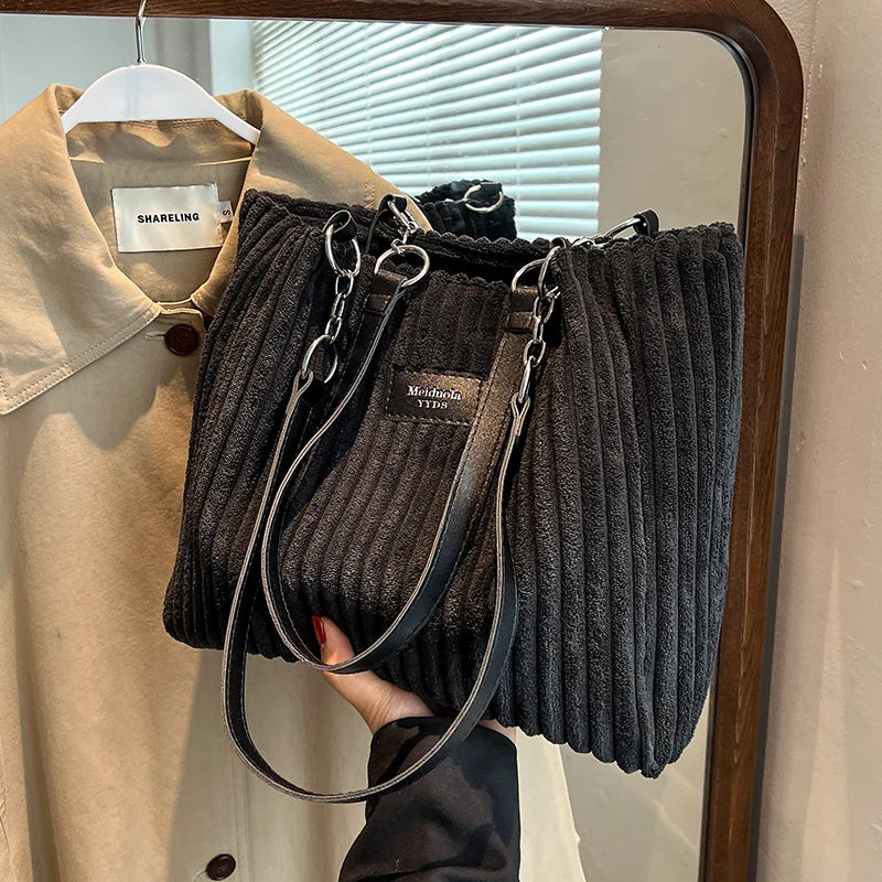 Drune | Damen Cord Handtasche