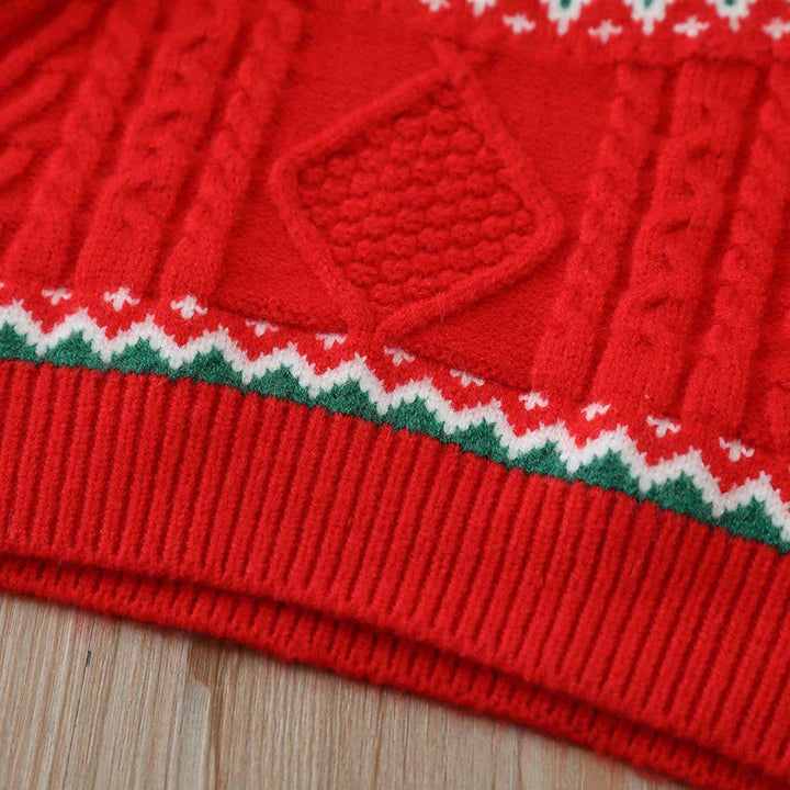 Drune | Kinderpullover mit Teddybär - Weicher Plüschpullover für Jungen und Mädchen