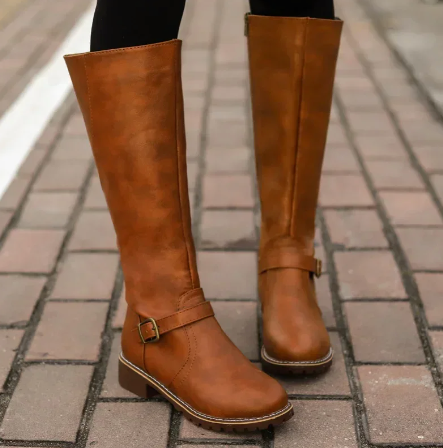 Drune |  Overknee Winterstiefel aus Veganem Leder für Damen - Ideal für Winter