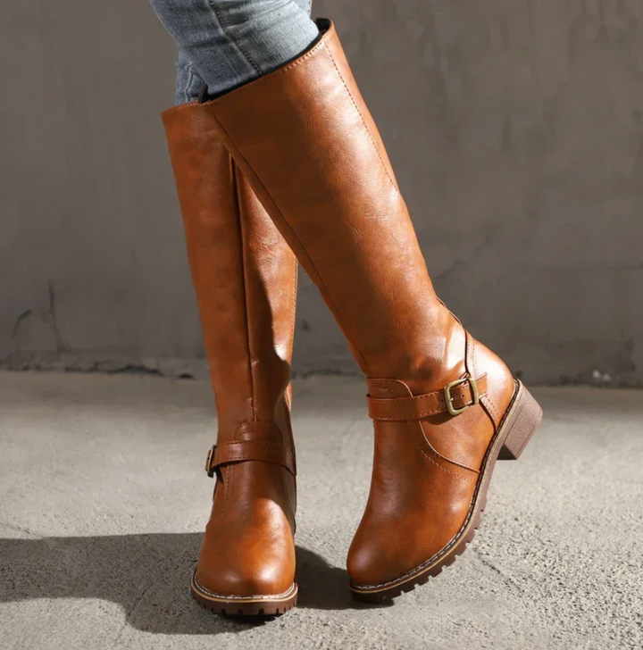 Drune |  Overknee Winterstiefel aus Veganem Leder für Damen - Ideal für Winter