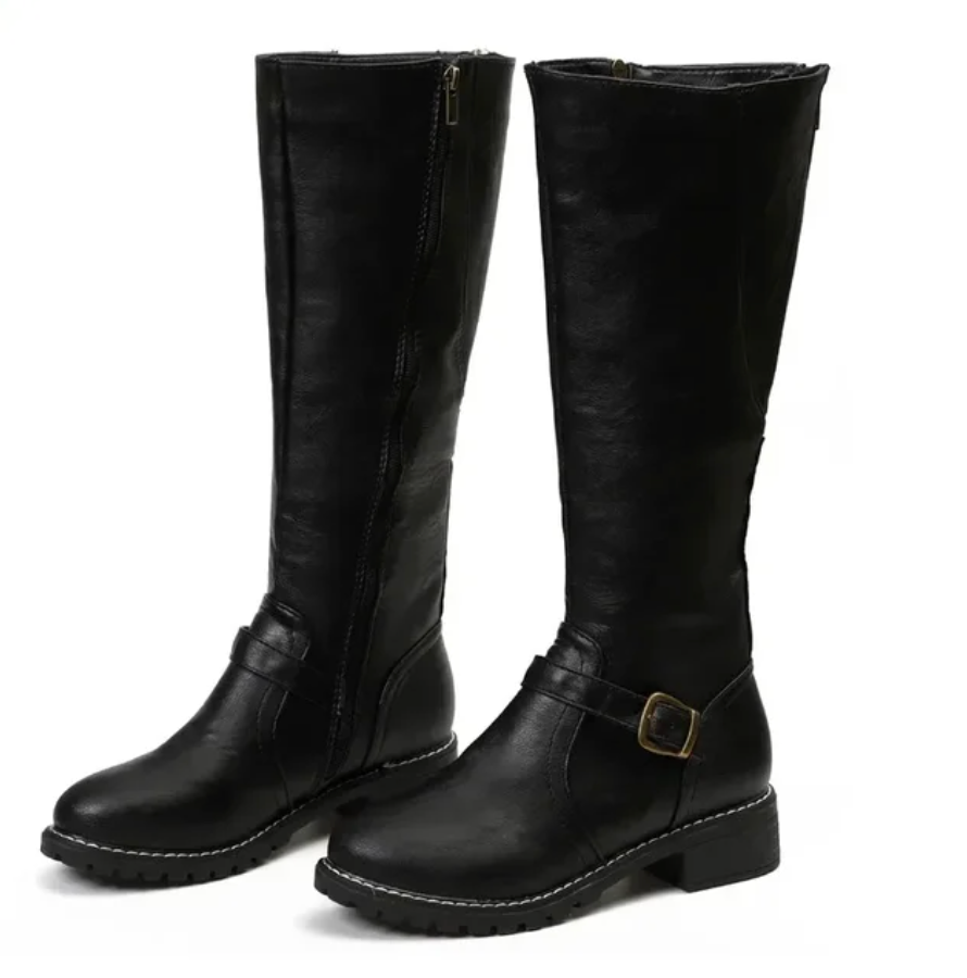 Drune |  Overknee Winterstiefel aus Veganem Leder für Damen - Ideal für Winter