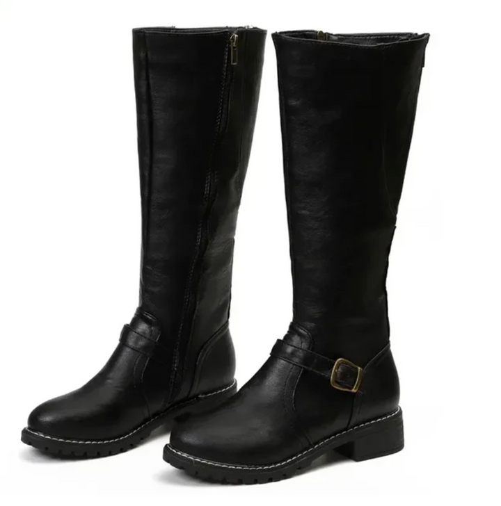 Drune |  Overknee Winterstiefel aus Veganem Leder für Damen - Ideal für Winter