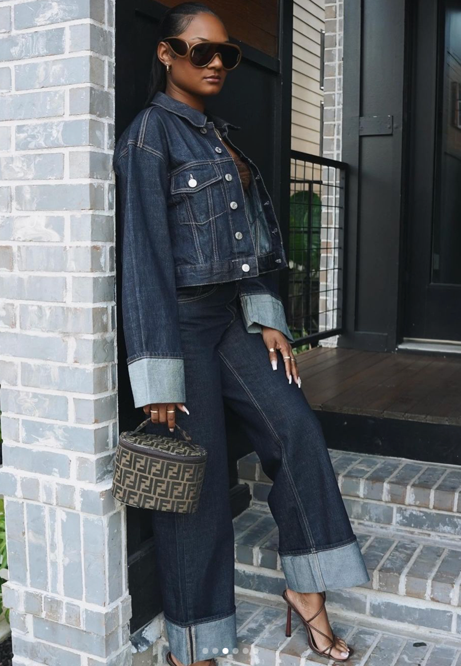 Drune | Denim Oversized-Set für Damen