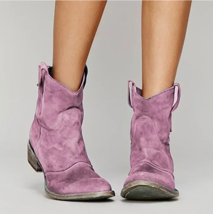 Drune | Western Inspirierte Wildlederstiefeletten