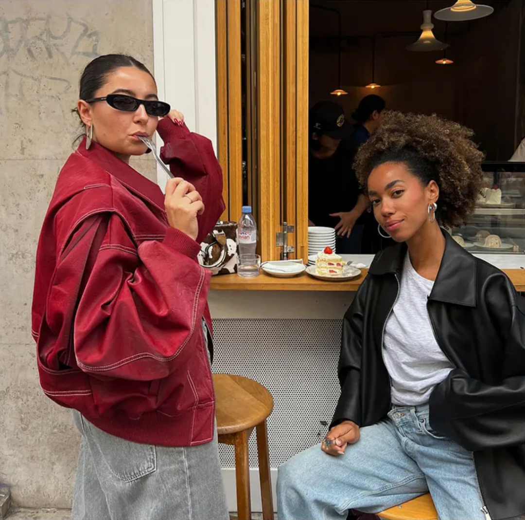 Drune | Übergröße Herbst Lederjacke