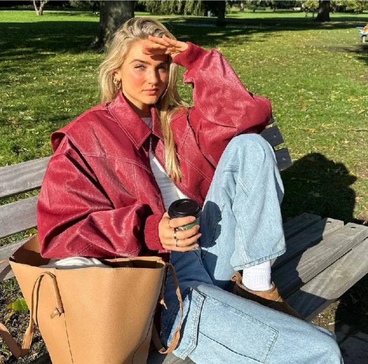 Drune | Elegante Rote Jacke für Damen