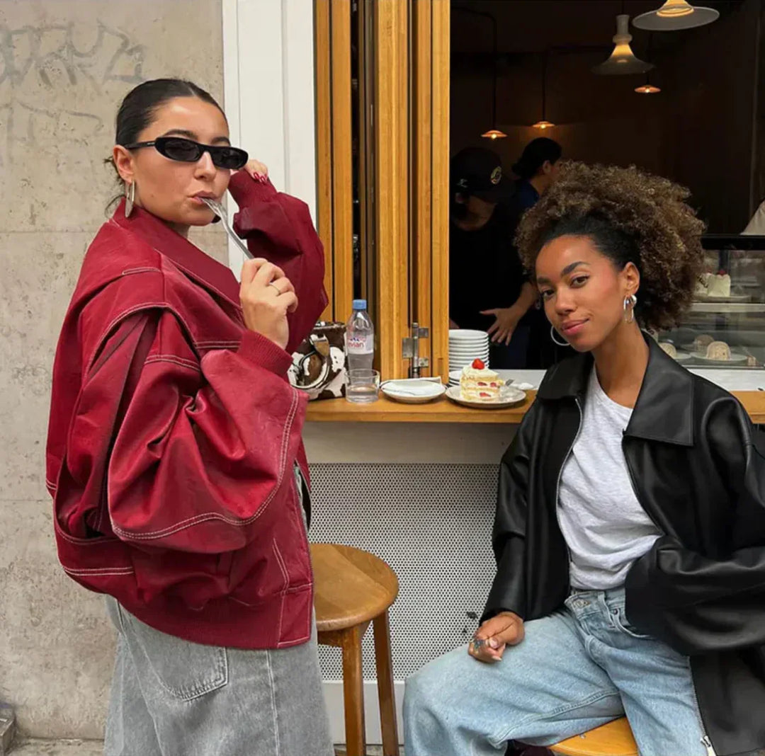Drune | Übergröße Jacke mit Reißverschluss und Eleganter Optik