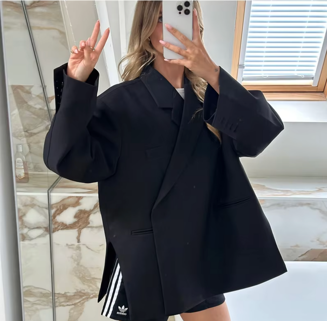 Drune | Trendy Damen Blazer mit Langer Passform