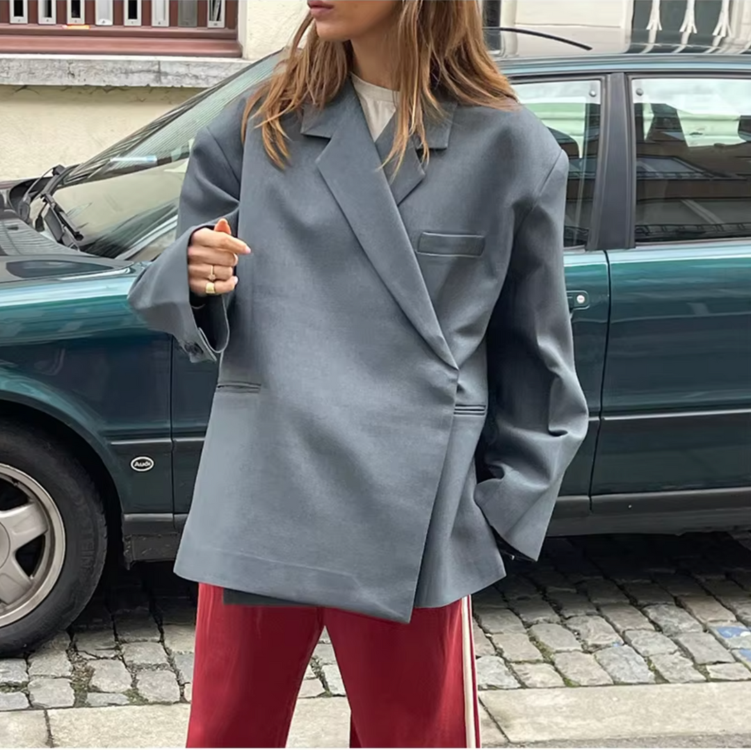 Drune | Trendy Damen Blazer mit Langer Passform