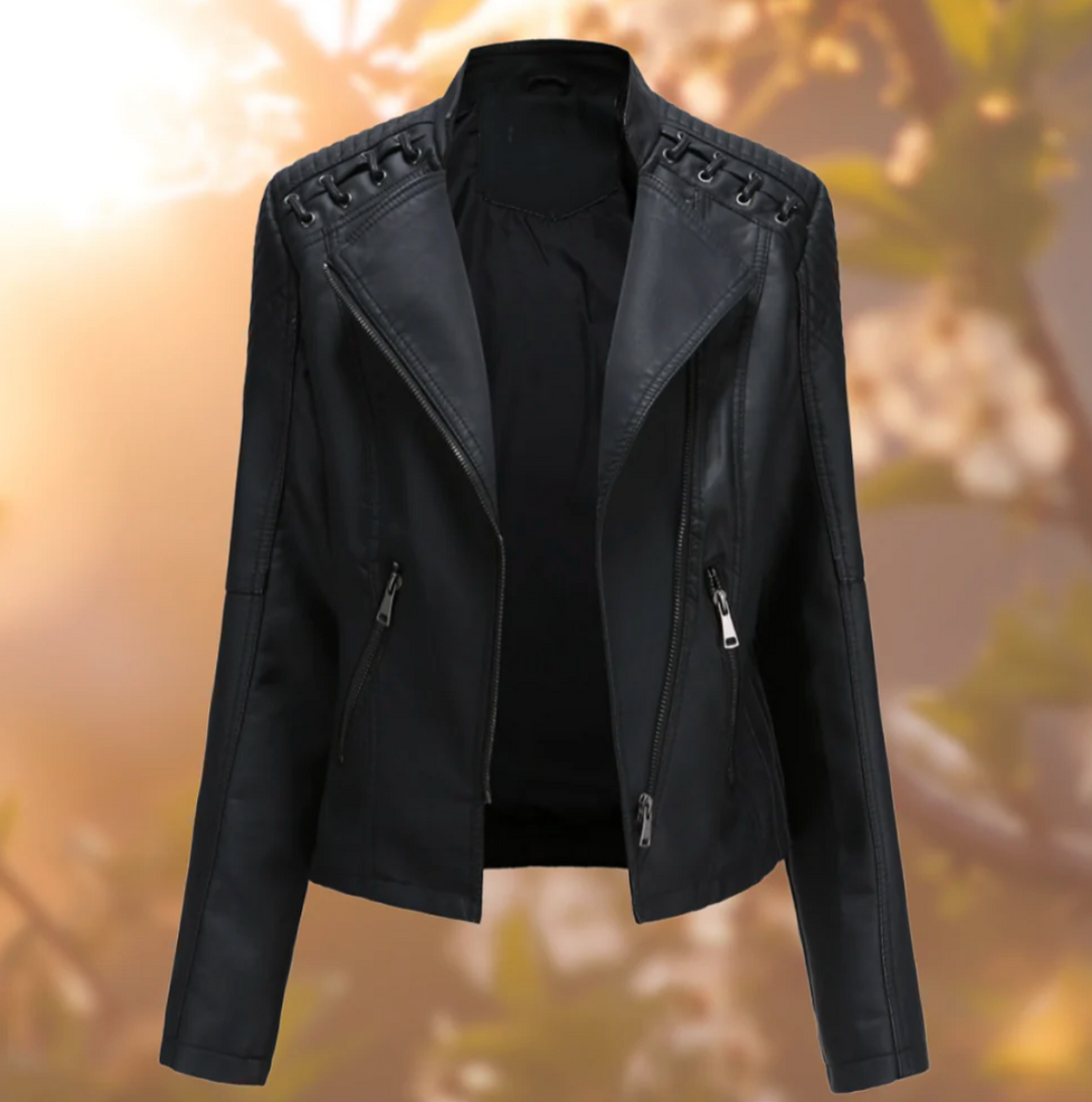 Drune | Klassische Lederjacke für Damen