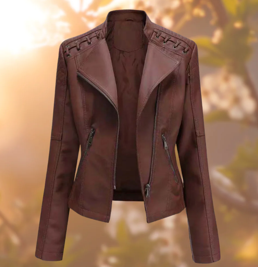 Drune | Klassische Lederjacke für Damen