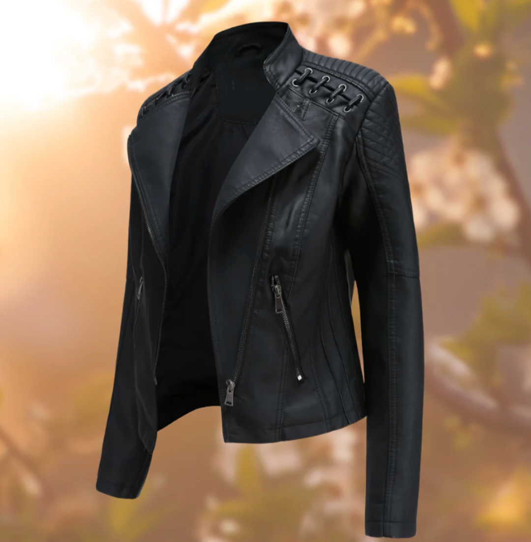Drune | Klassische Lederjacke für Damen