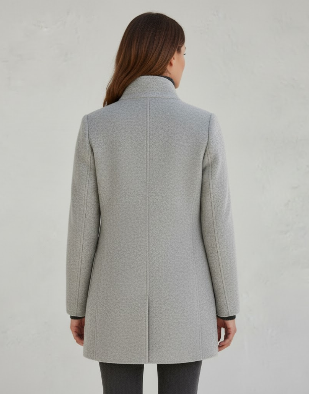 Damen Textil Kurzmantel mit Modernem & Elegantem Design | Drune