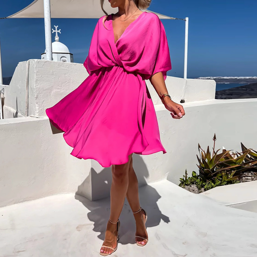 Drune | Anmutiges Kleid mit Feinen Falten
