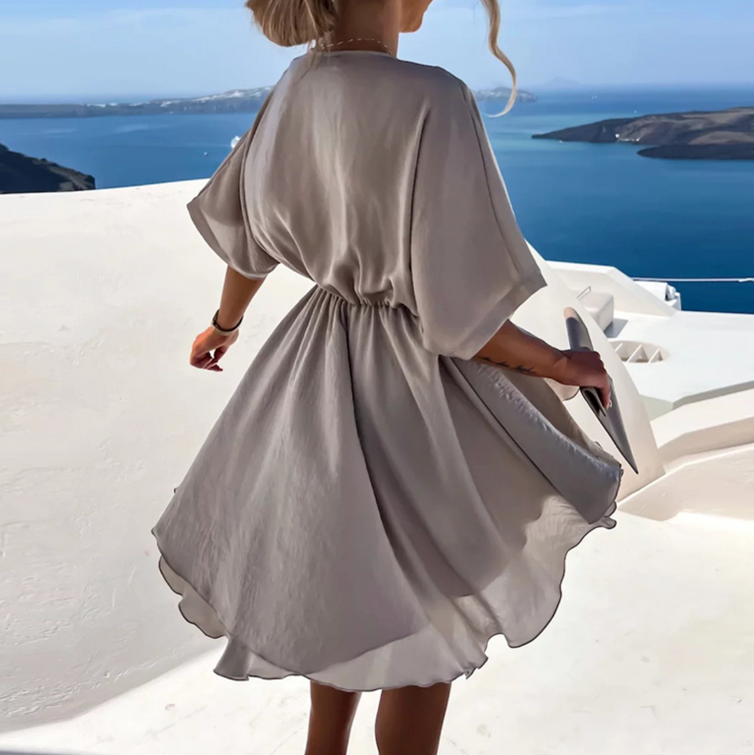 Drune | Anmutiges Kleid mit Feinen Falten