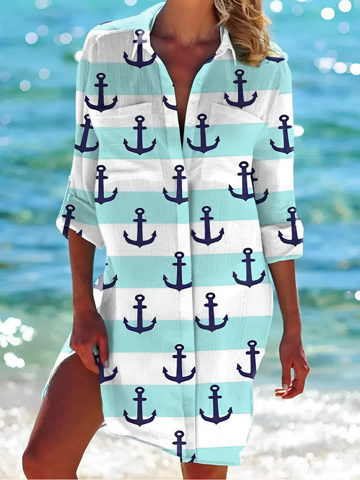 Drune – flexible button-down bluse