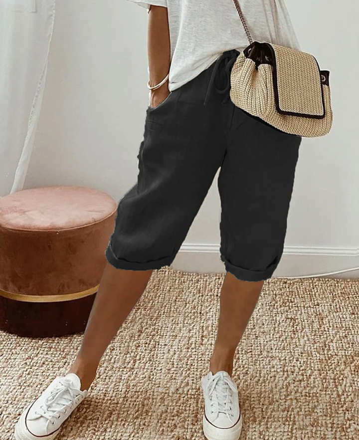 Drune - Kurze Trendy modische Kniehose für Damen