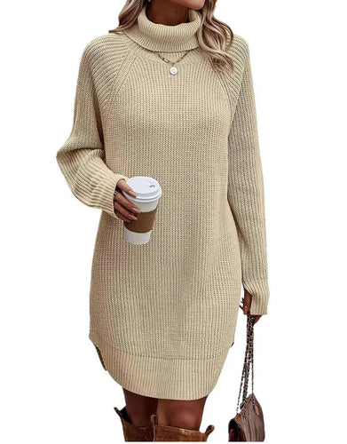 Drune | Gestricktes Damen Sweatkleid mit Kragen