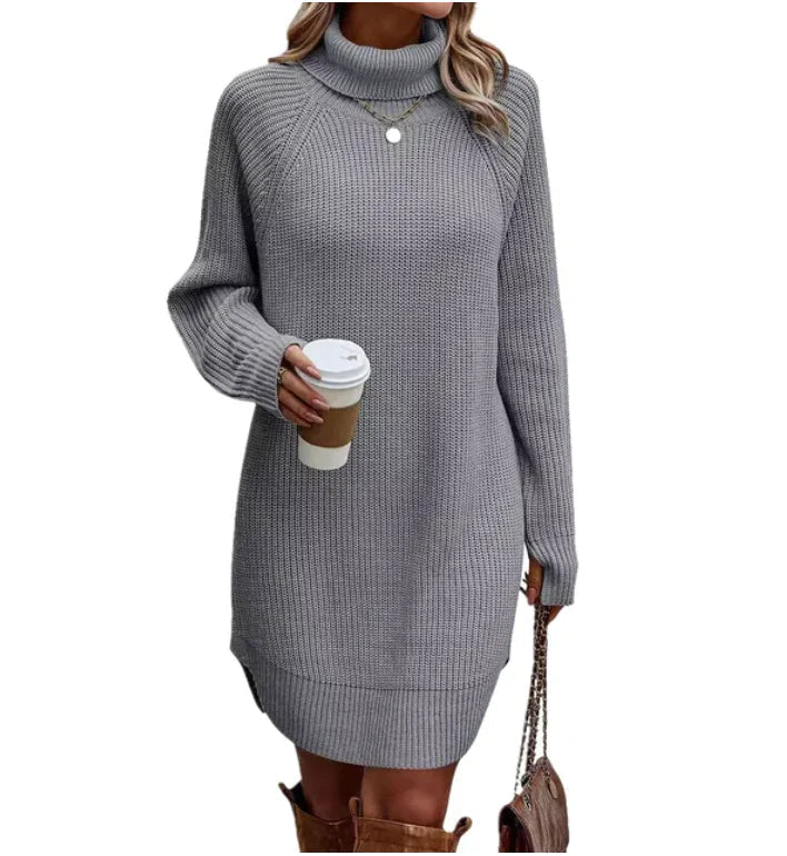 Drune | Gestricktes Damen Sweatkleid mit Kragen