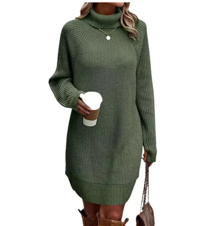 Drune | Gestricktes Damen Sweatkleid mit Kragen