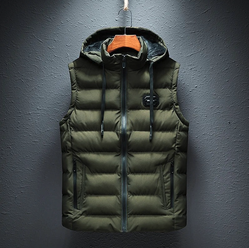 Drune | gesteppte Outdoor Hoodie Weste