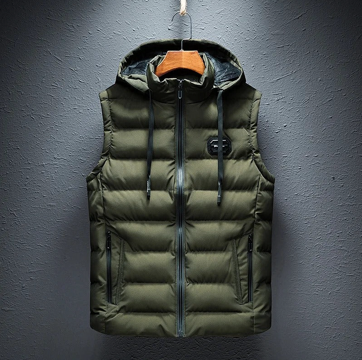 Drune | gesteppte Outdoor Hoodie Weste