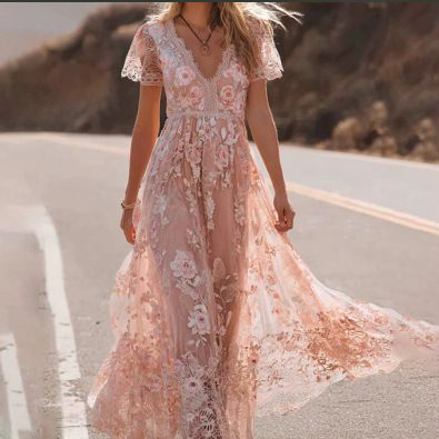 Drune - Midi-Kleid mit Pailletten