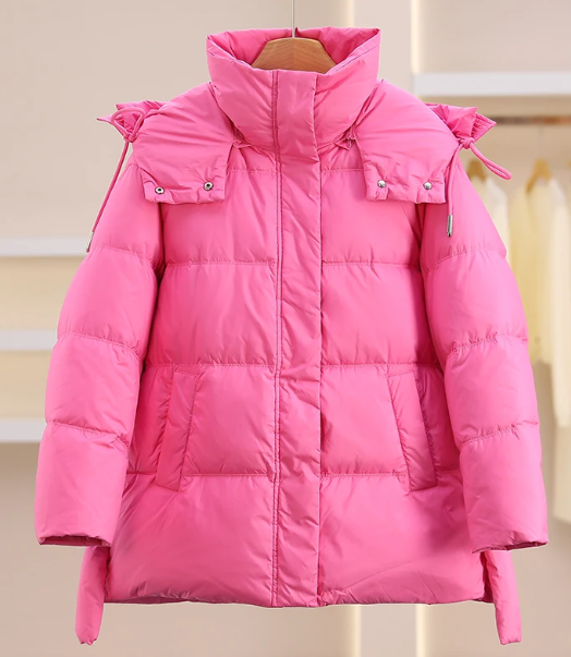 Damen wasserdichte Winterjacke mit voluminösem Schnitt Drune