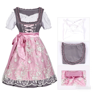 Damen Trachtenkleid mit romantischen Details und traditionellem Schnitt Drune