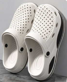 Herren-Clogs mit Belüftungslöchern und rutschfester Gummisohle