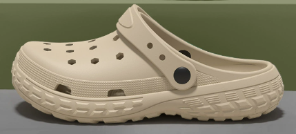 Herren-Clogs mit Belüftungslöchern und rutschfester Gummisohle