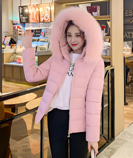 Drune | Stilvolle Winterjacke damen mit Fellkragen